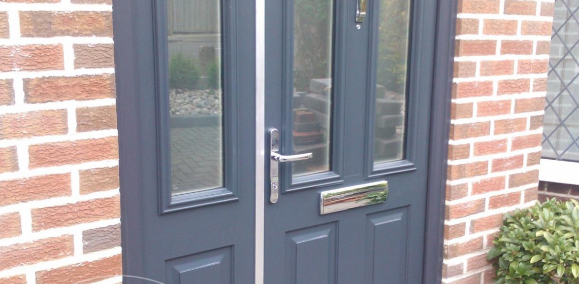 Tenby Solidor Composite Door by Timber Composite Doors in Grey