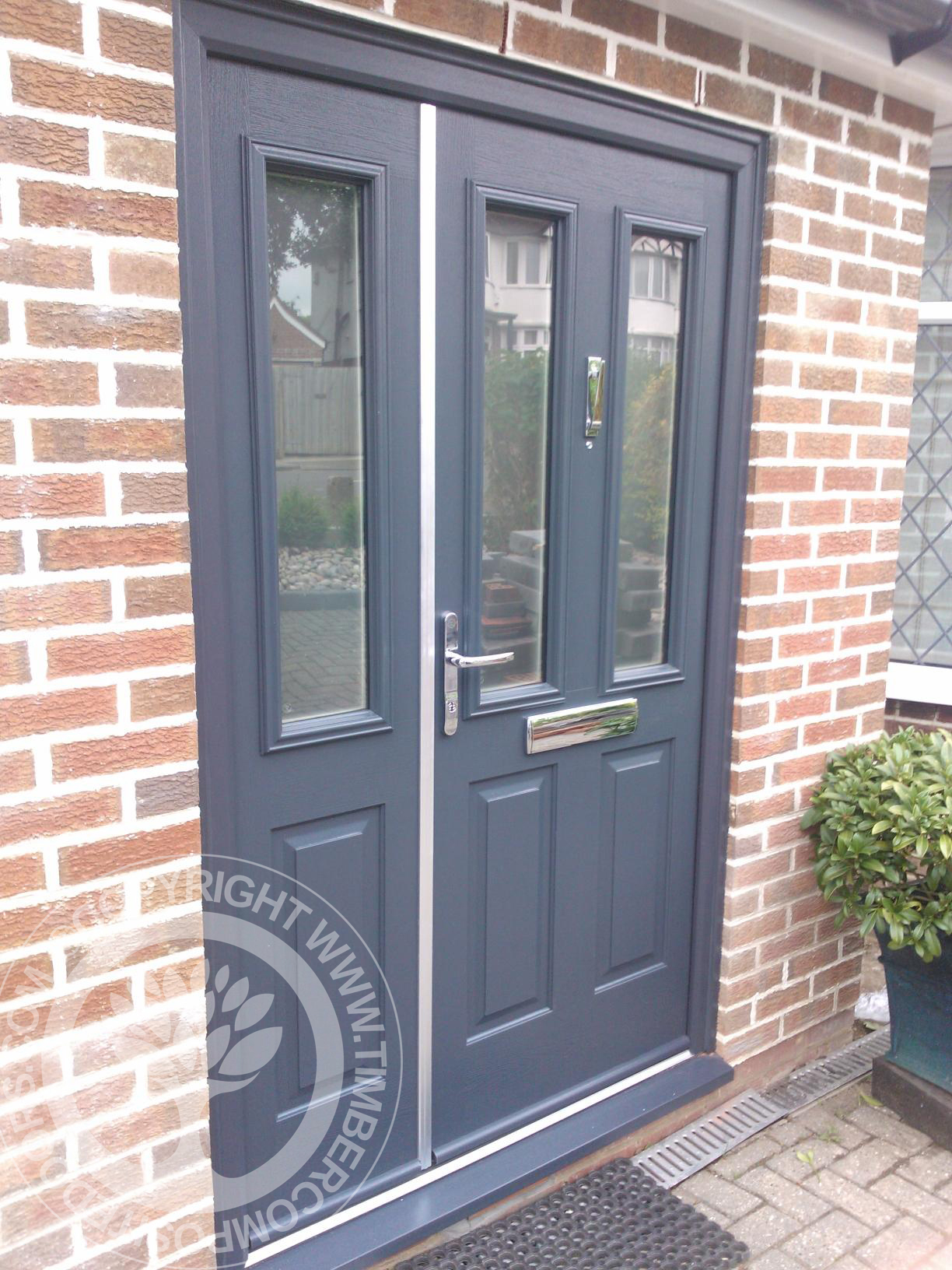 Tenby Solidor Composite Door by Timber Composite Doors in Grey