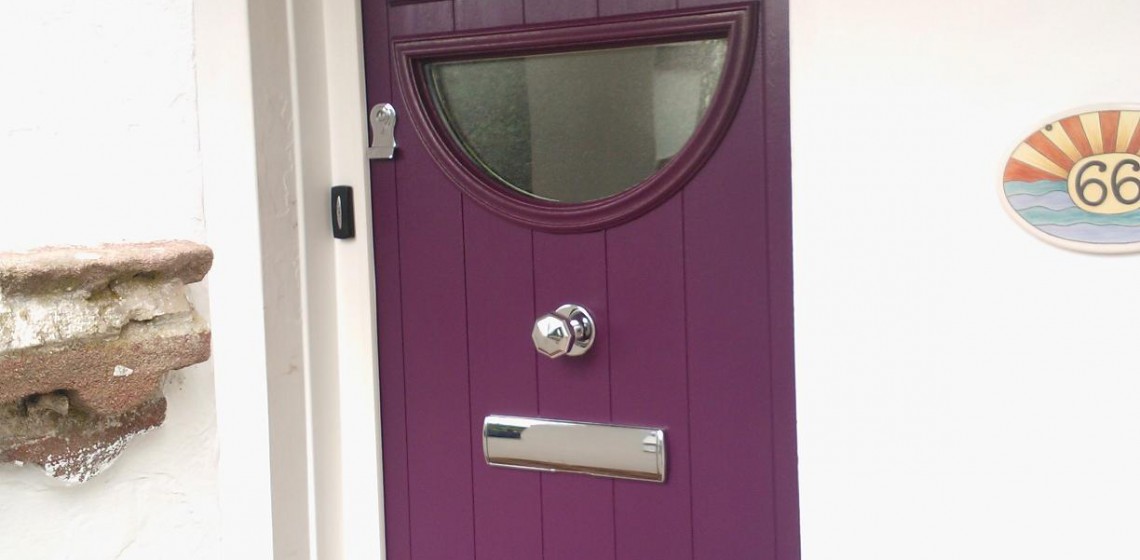 Aubergine Pisa Italia Collection from Timber Composite Doors