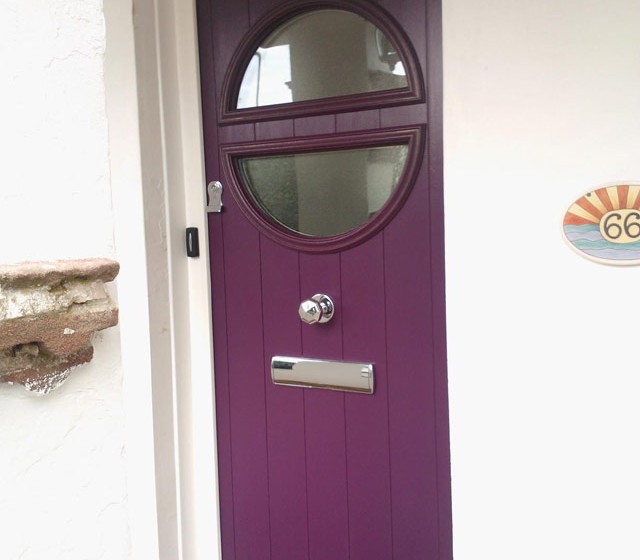 Aubergine Pisa Italia Collection from Timber Composite Doors