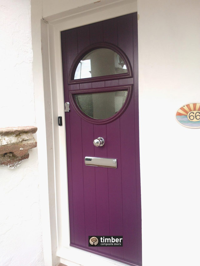 Aubergine Pisa Italia Collection from Timber Composite Doors