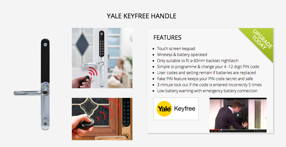 Solidor Yale Composite Door - Keyfree