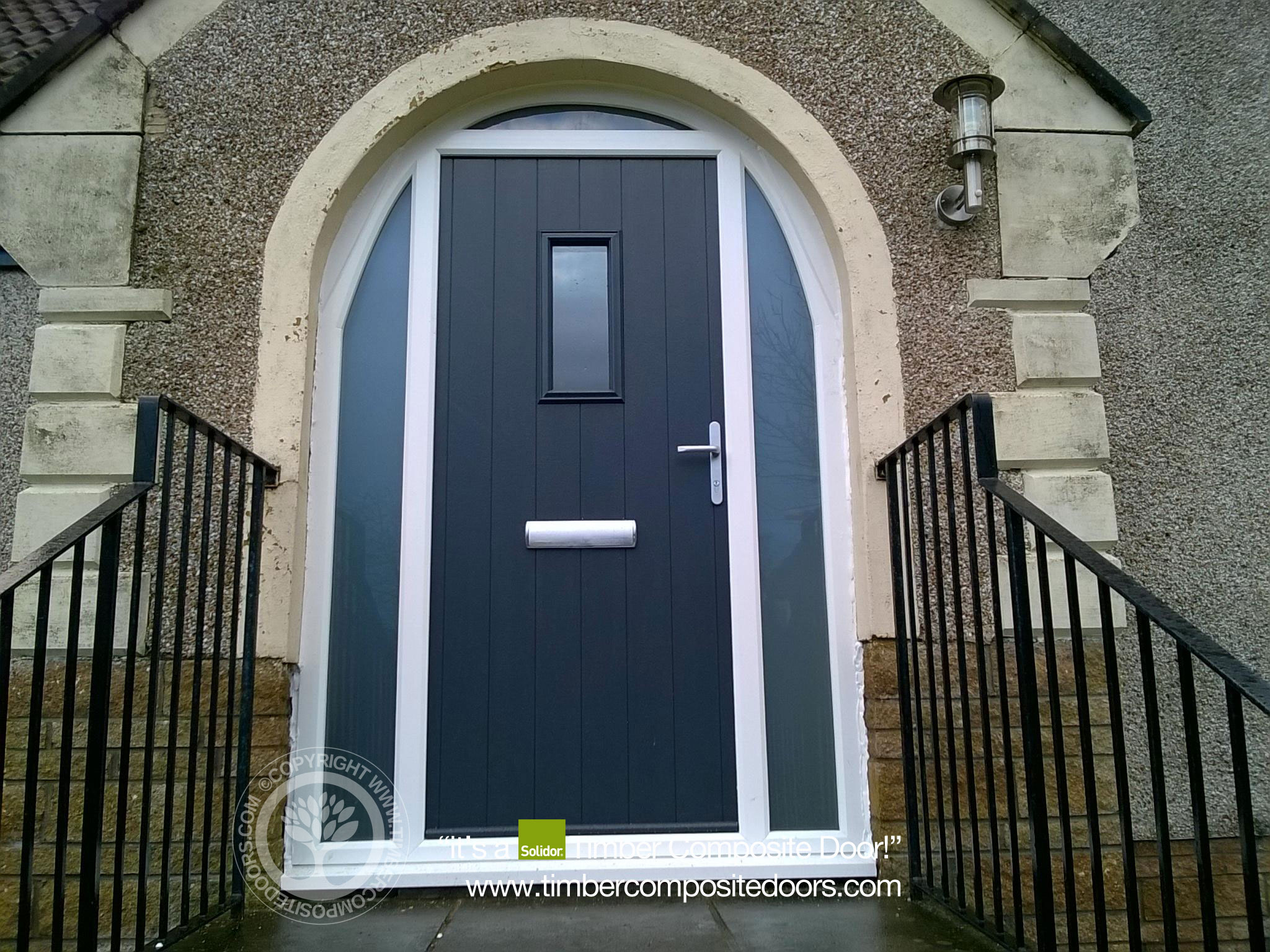 Solidor Flint Timber Composite Door with Arched FrameSolidor Flint Timber Composite Door with Arched Frame