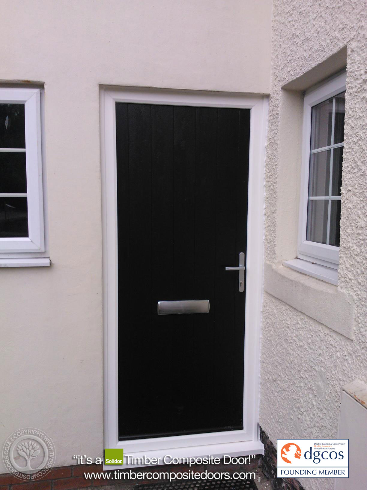 Discover the Solidor Flint Solid: a cottage-style composite door with strong security upgrades
