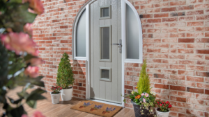Solidor Composite Door in Pebble Grey. 
