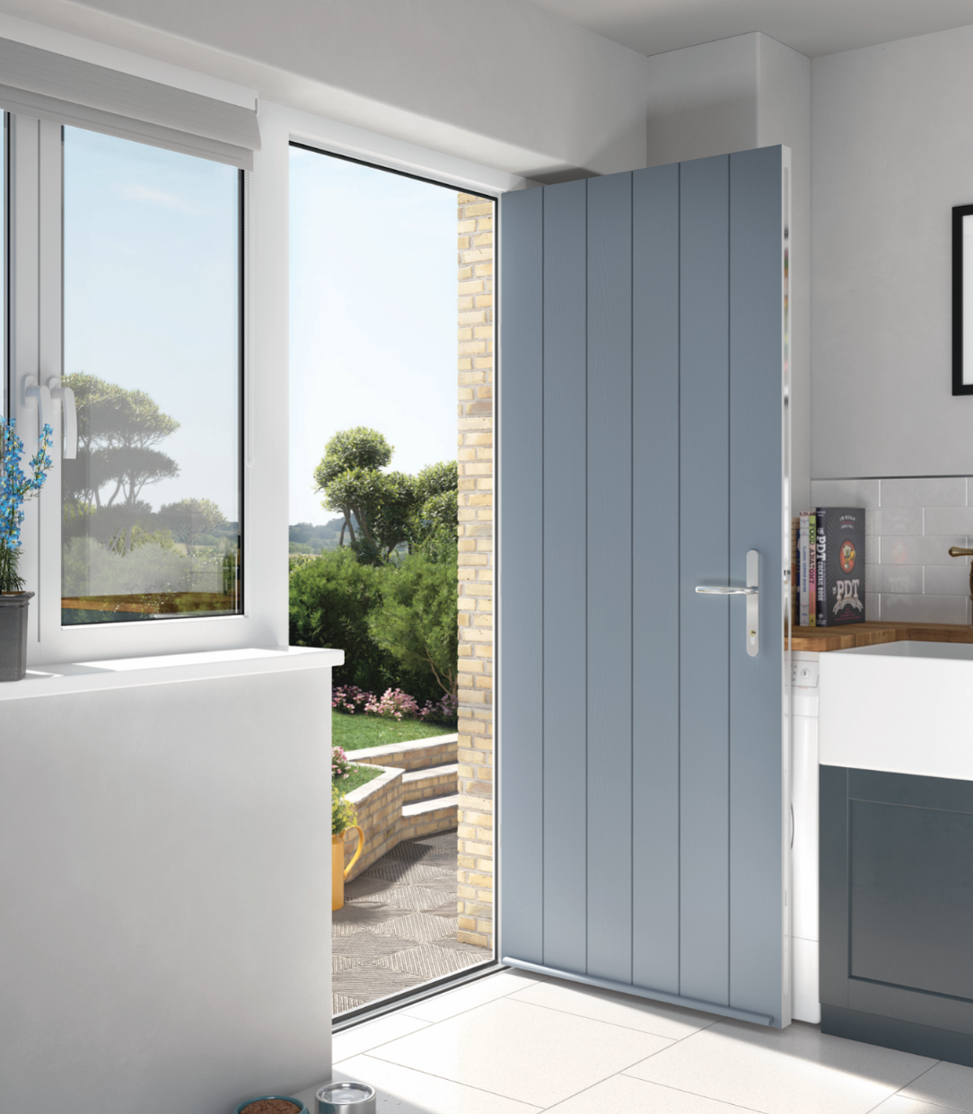 Part of the Contemporary Italia collection, the Solidor Ancona Solid composite door features a clean, unglazed panelled design that brings a timeless, sleek minimalist look to any entrance