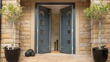 The Solidor Milano is a stylish Italia Collection door with premium texture, modern glazing, and contemporary hardware options.