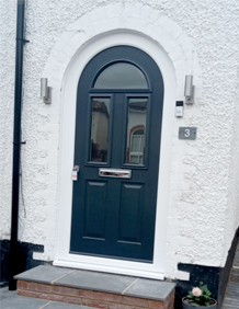 an image of a solidor arched style door