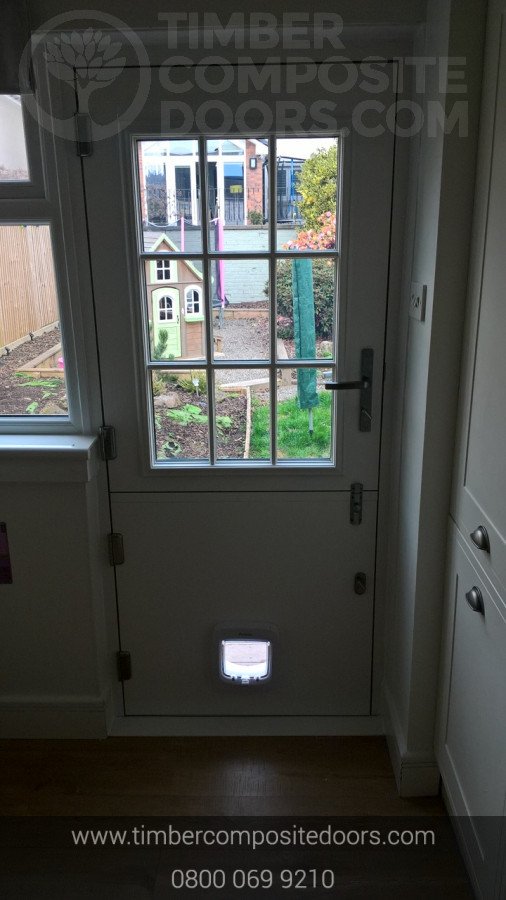 fitting cat flap in composite door